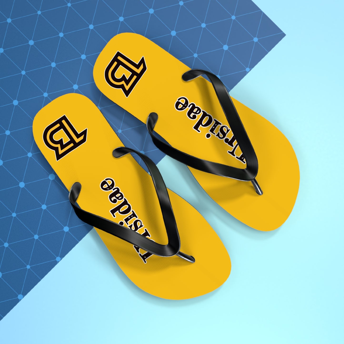 Yellow Bear Flip Flops