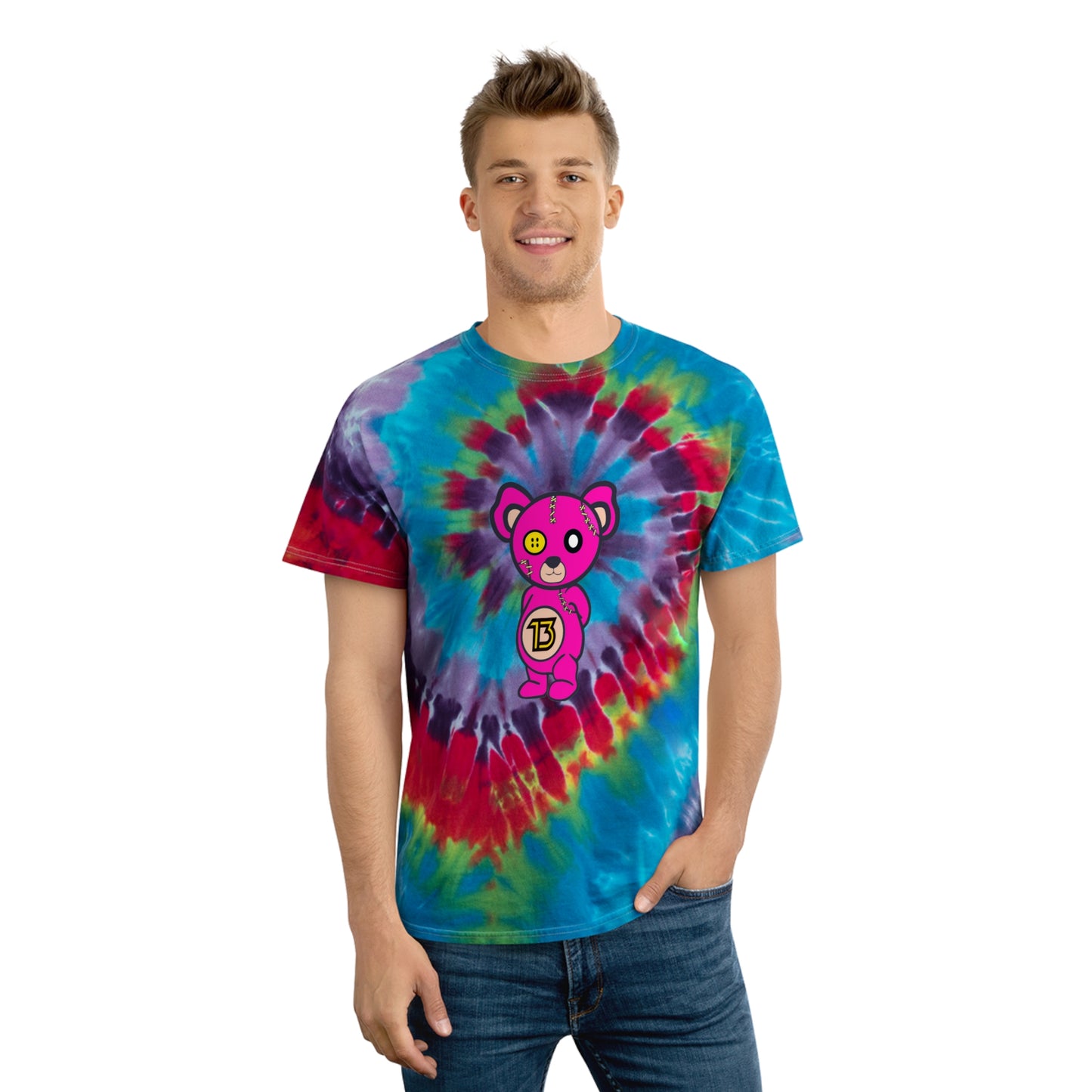 Tie-Dye Bear Tee, Spiral