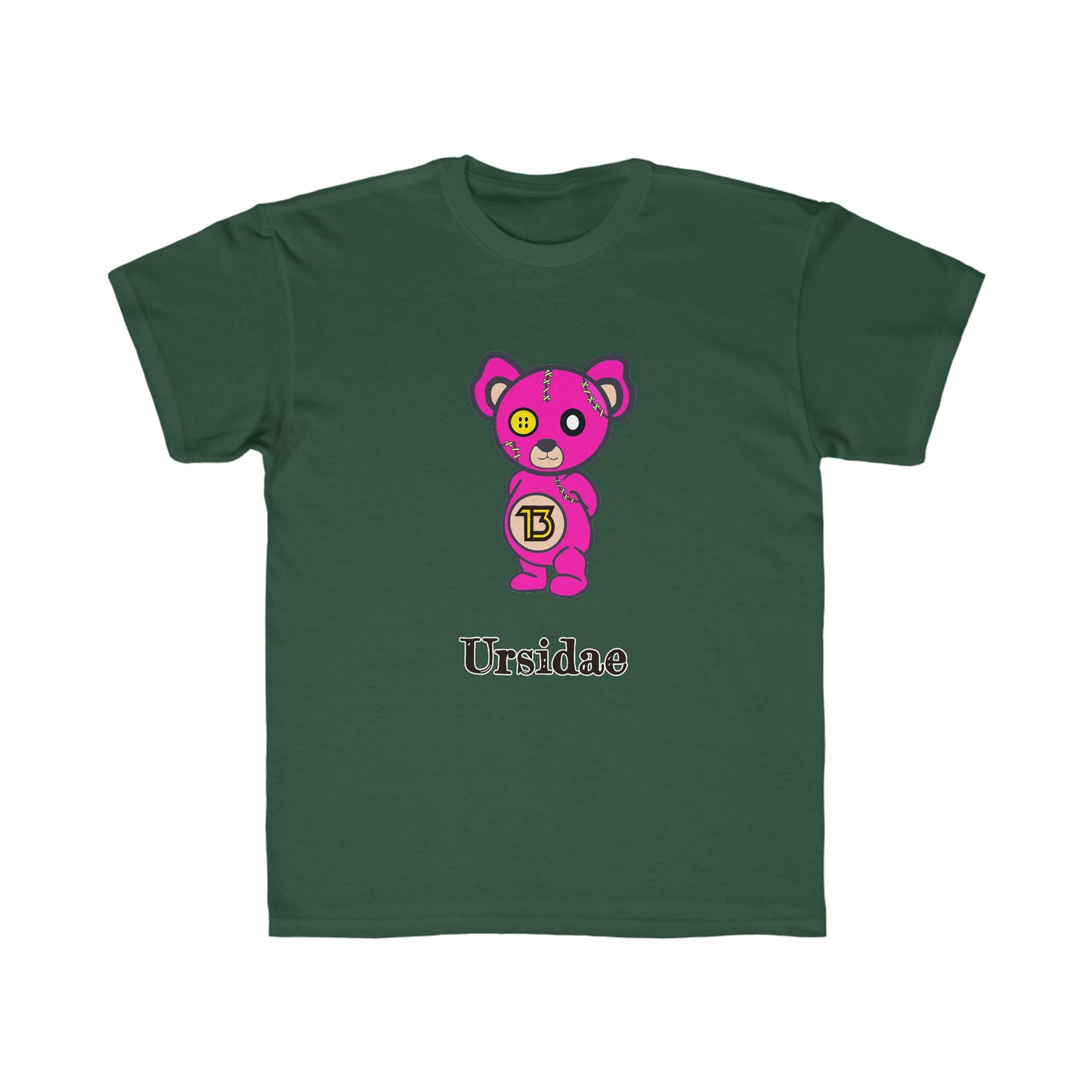 Kids Ursidae Pink Bear Regular Fit Tee