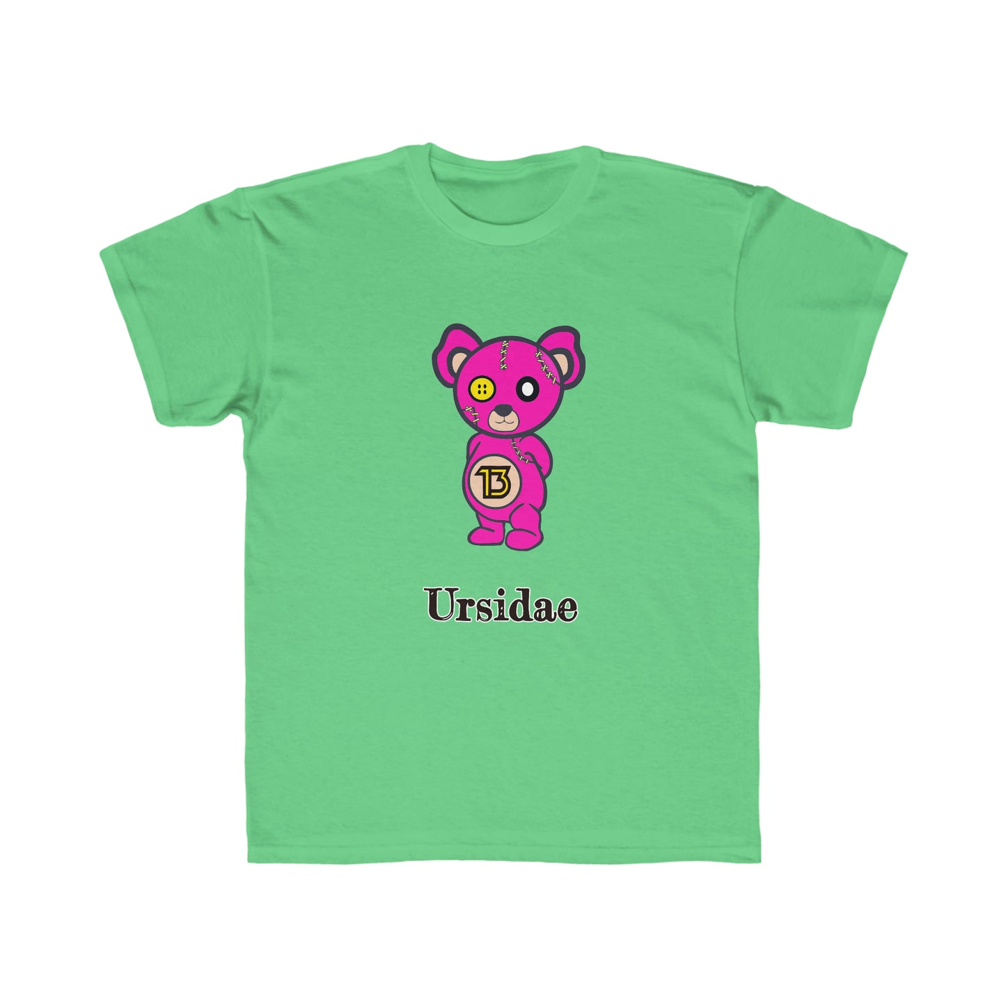 Kids Ursidae Pink Bear Regular Fit Tee