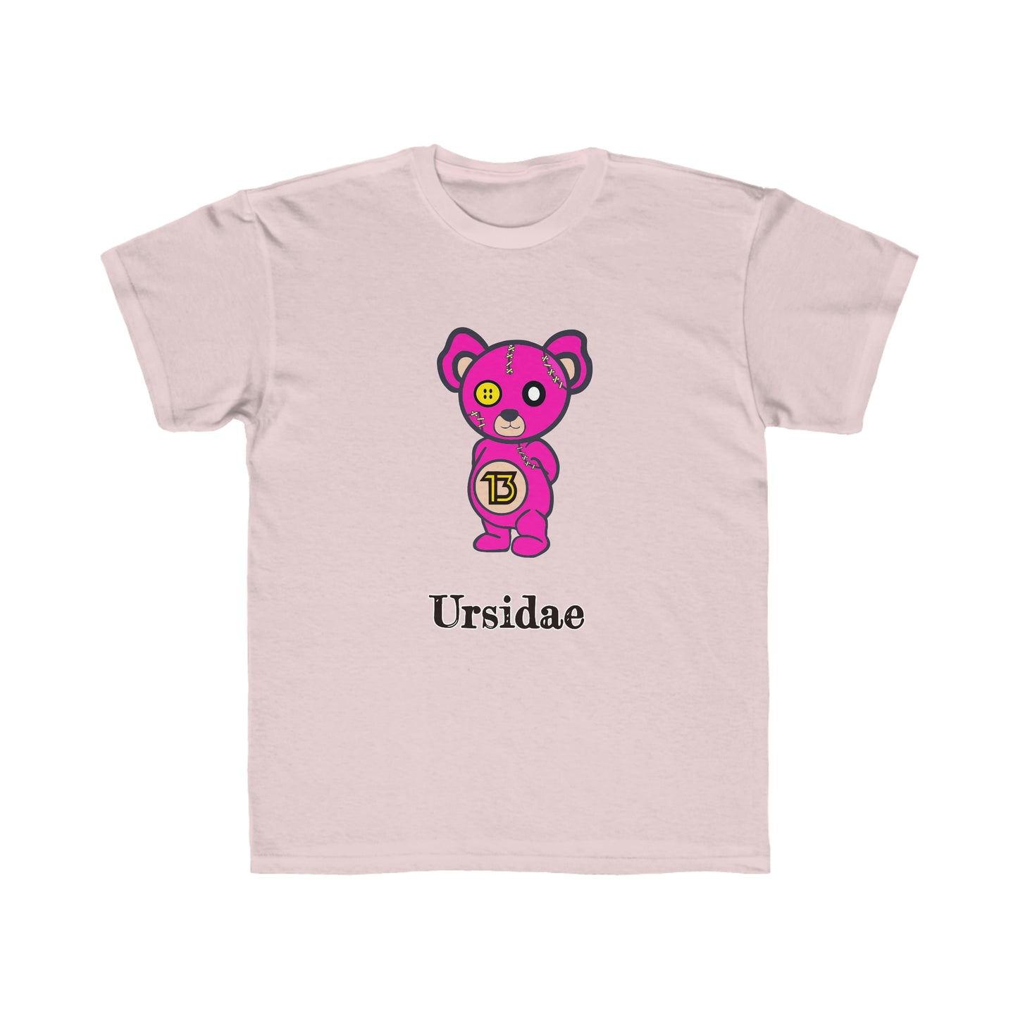 Kids Ursidae Pink Bear Regular Fit Tee