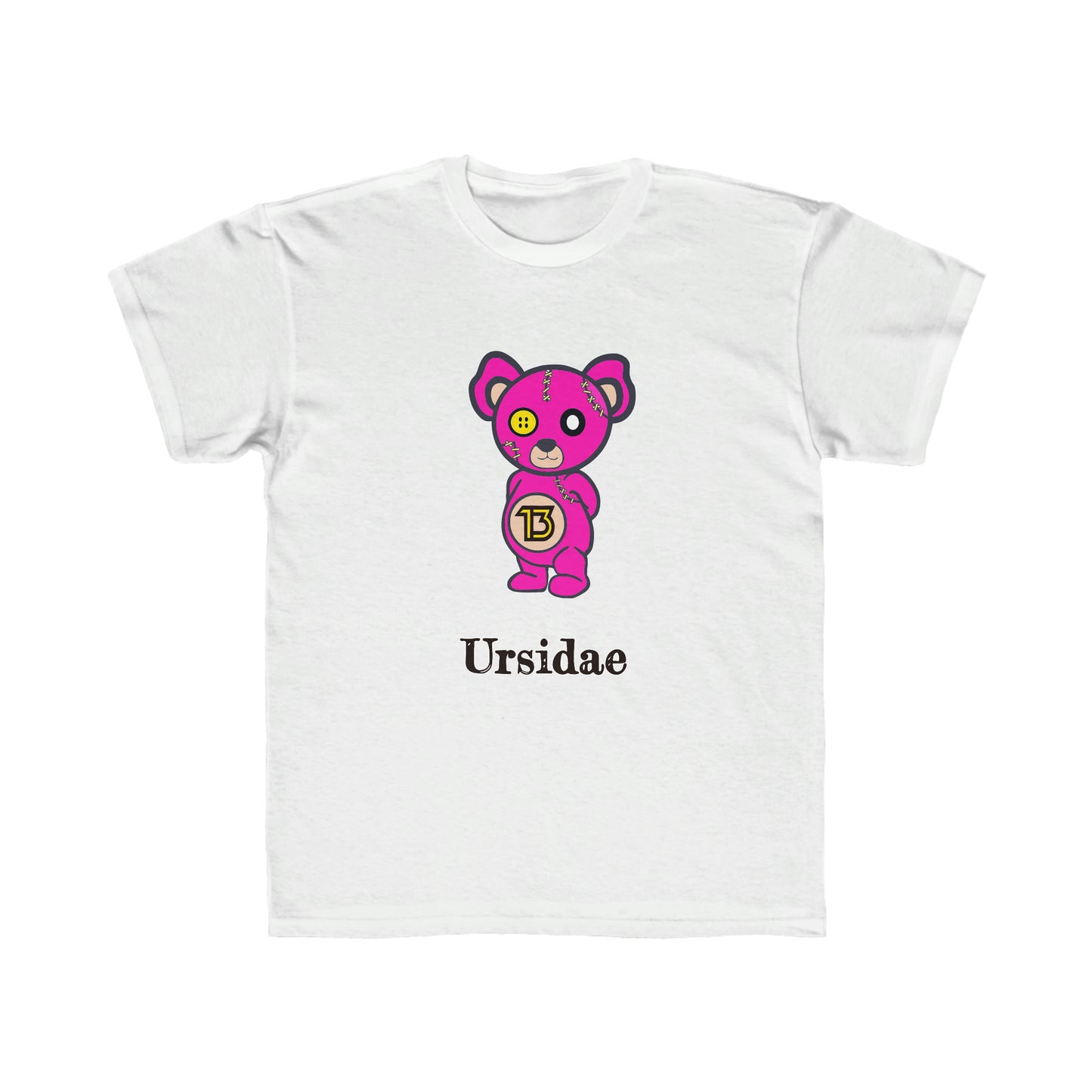 Kids Ursidae Pink Bear Regular Fit Tee