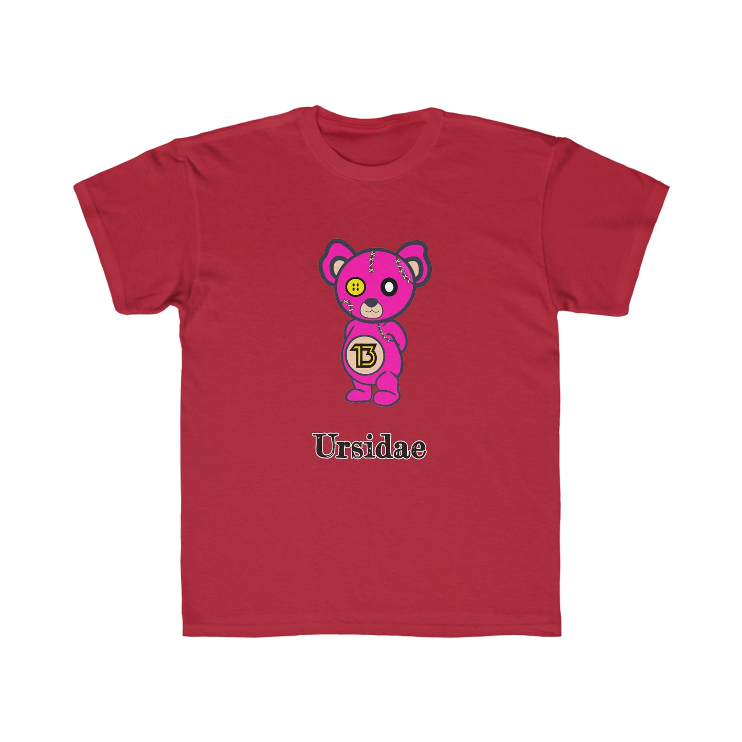 Kids Ursidae Pink Bear Regular Fit Tee
