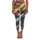 U3 Women's Paint Strip Spandex Leggings