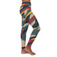 U3 Women's Paint Strip Spandex Leggings